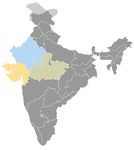 Inde • |0940/1244| • dynastie Chaulukya Solanki: carte